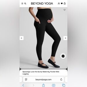 Spacedye Love the Bump Maternity Pocket Midi Legging